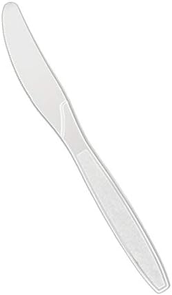פלסטיק כלי בכורה סכיני תיק / ברור | חבילה של 24